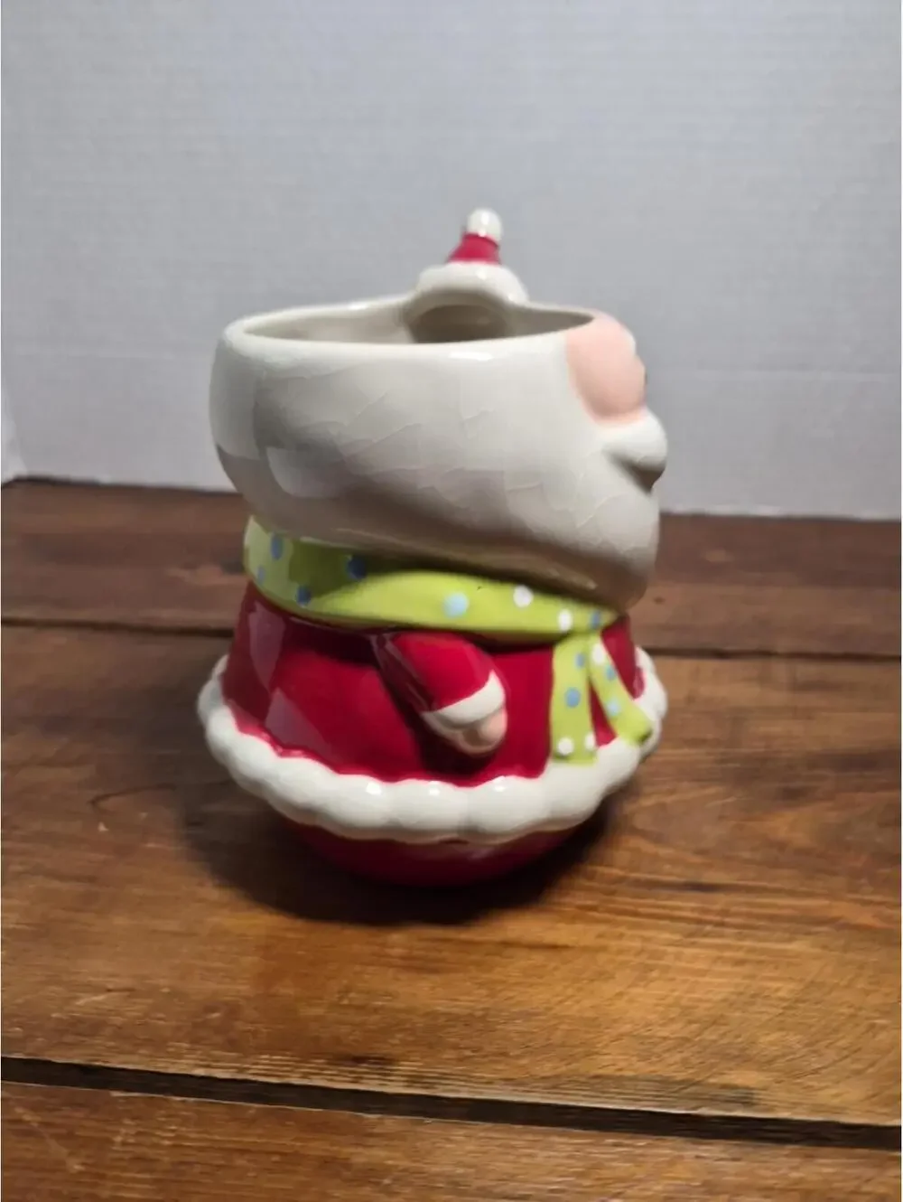 Target BE MERRY - SANTA CLAUS with Hat Mug Red White Holiday 2008 Christmas A688